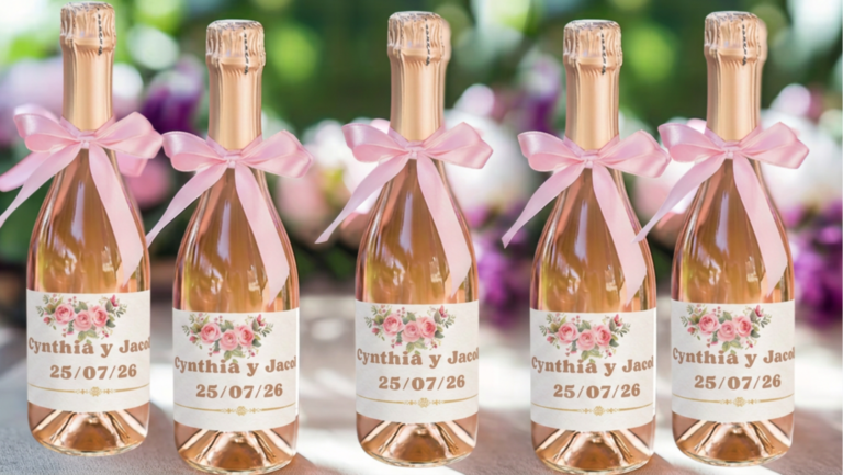 Etiqueta para Champagne y Vinos